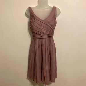 J. Crew Silk Dress - Knee-length - Mauve - Size 4